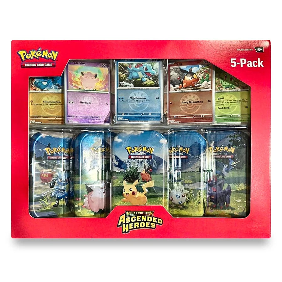 Ascended heroes 5-tin pack